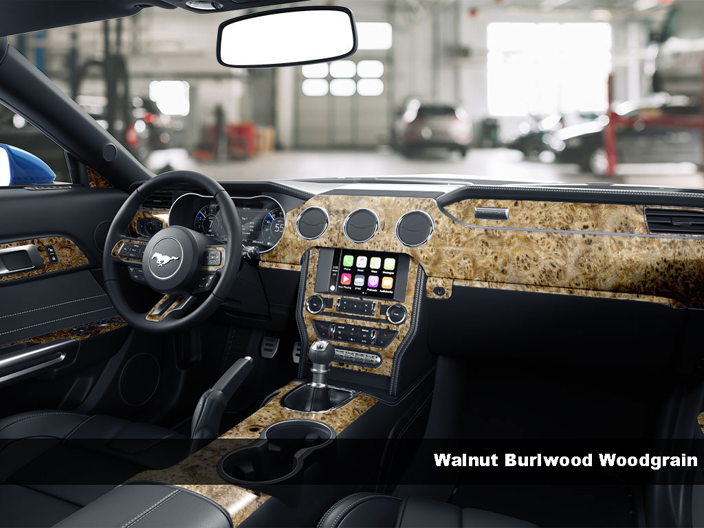 Chevrolet Silverado 2014-2019 Walnut Burlwood Wood Dash Kit Finish