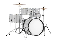 3M 2080 Gloss White Aluminum Drum Kit Wrap