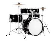3M 2080 Gloss Black Metallic Drum Kit Wrap