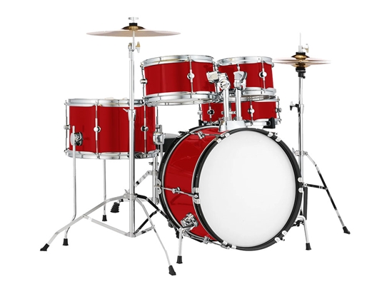 3M 2080 Gloss Flame Red Drum Kit Wrap
