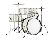 3M 2080 Satin Pearl White Drum Kit Wrap