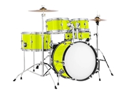 3M 1080 Satin Neon Fluorescent Yellow Drum Kit Wrap
