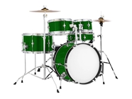 Rwraps Gloss Metallic Dark Green Drum Kit Wrap
