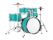 Rwraps Hyper Gloss Turquoise Drum Kit Wrap