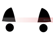 Toyota Prius C 2012-2014 Fog Light Tint Diagram