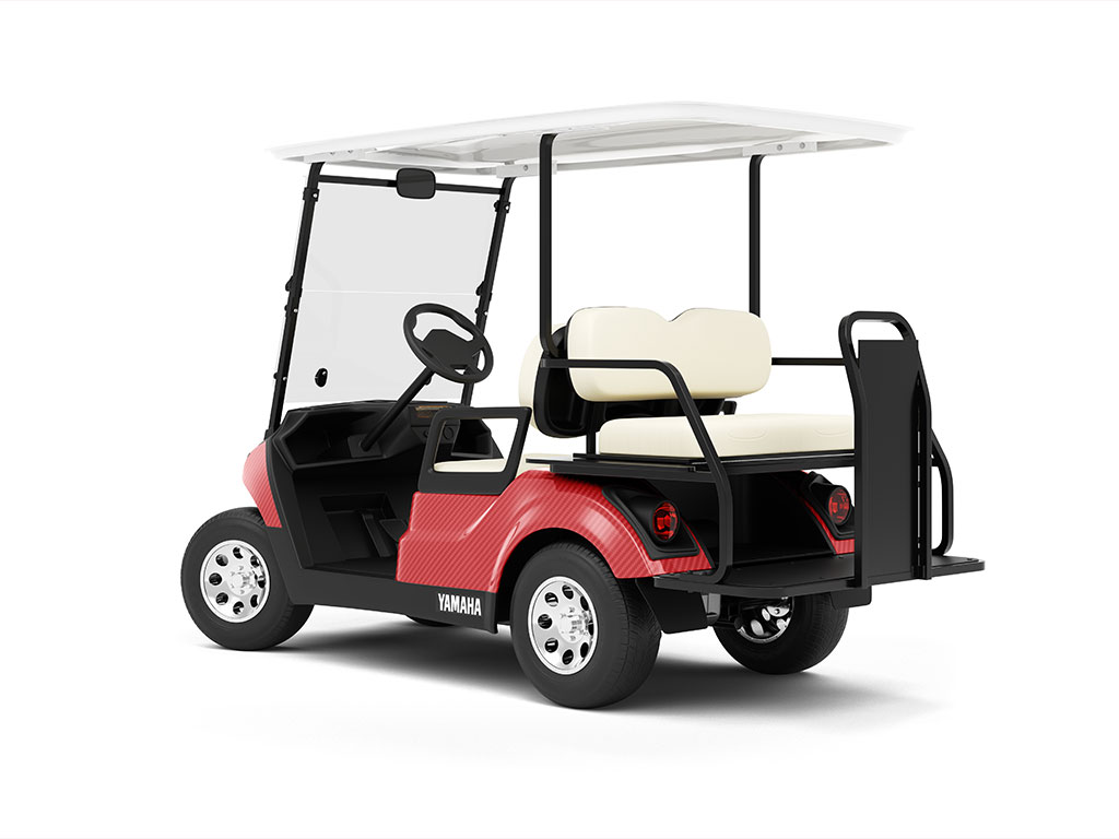 ORACAL 975 Carbon Fiber Geranium Red Golf Cart Vinyl Wraps