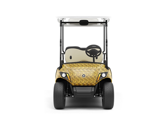 Rwraps 3D Carbon Fiber Gold (Digital) DIY Golf Cart Wraps