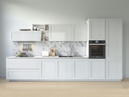 Rwraps Gloss Metallic White Kitchen Cabinetry Wraps