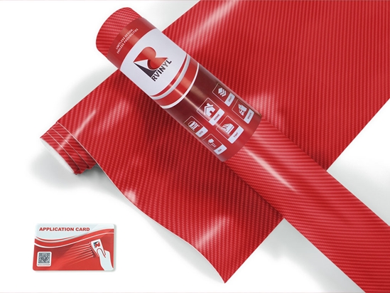 ORACAL 975 Carbon Fiber Geranium Red Jet Ski Wrap Color Film