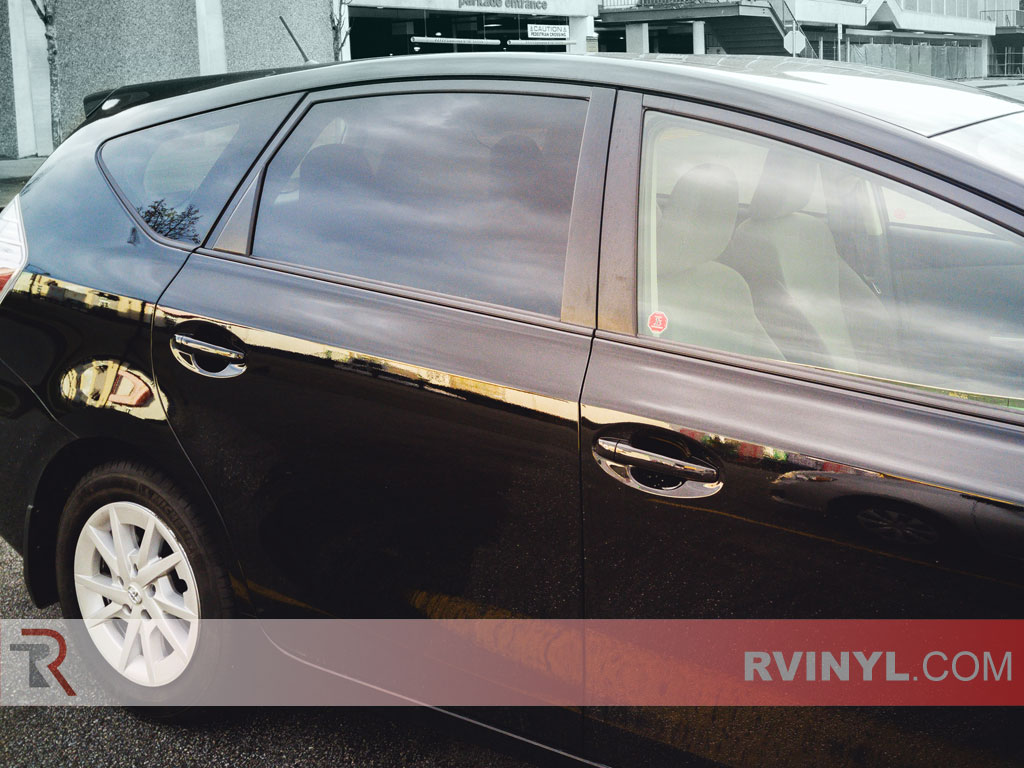 Rear & Back Prius V Window Tint