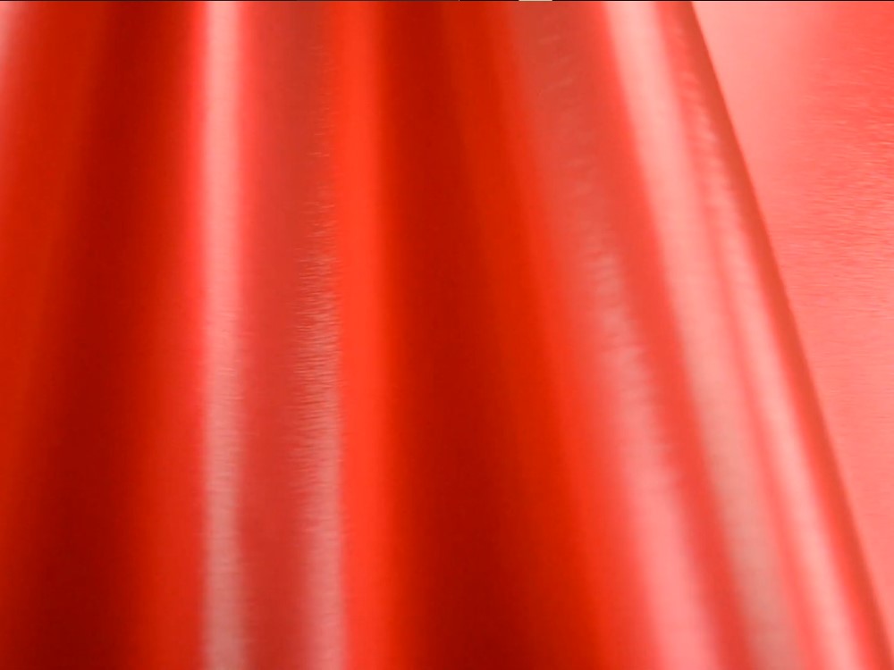 Red Brushed Aluminum Vinyl Sheet