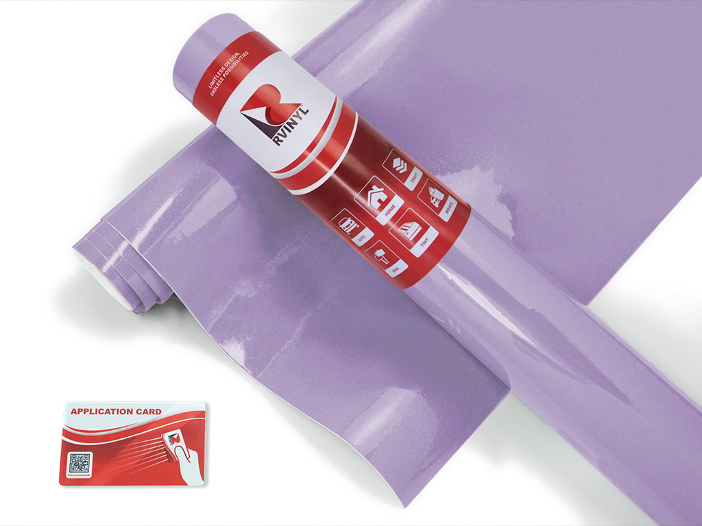 Rwraps Gloss Metallic Light Purple Van Wrap Color Film