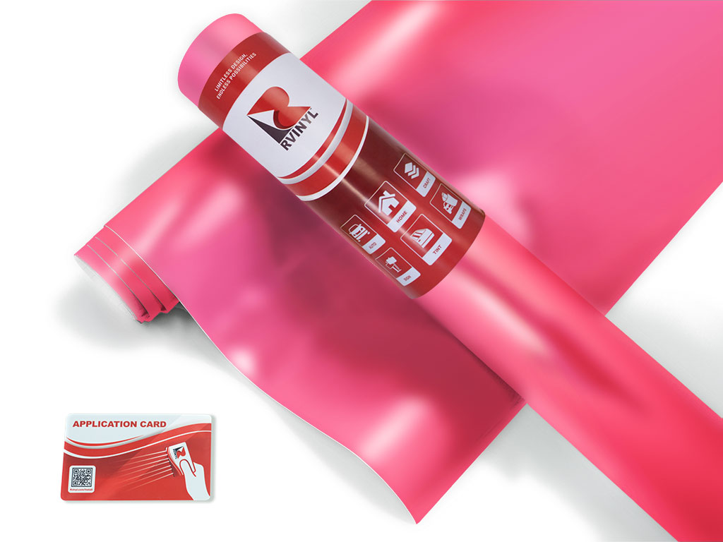 Rwraps Matte Chrome Pink Rose RV Wrap Color Film