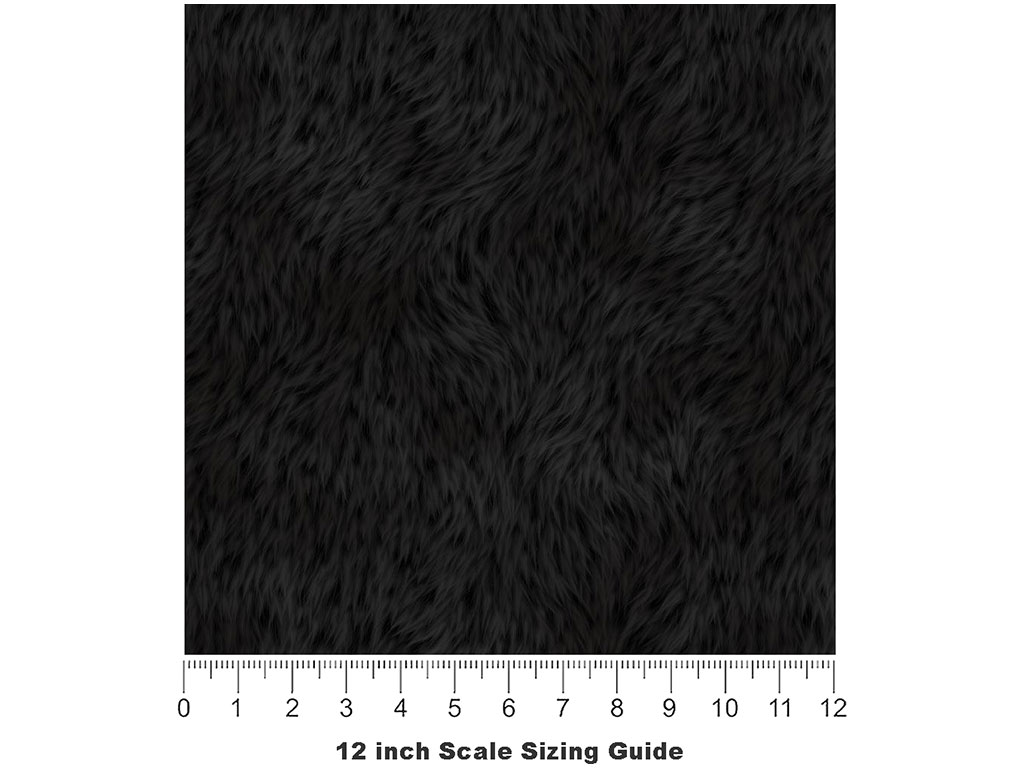 Cyber Black Bear Vinyl Film Pattern Size 12 inch Scale