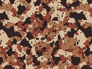 Copper Digital Camouflage Vinyl Wrap Pattern