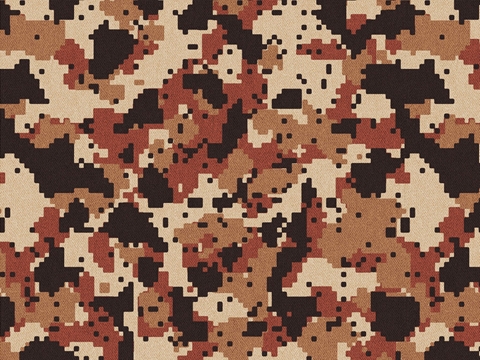 Rwraps™ Brown Camouflage Print Vinyl Wrap Film - Copper Digital