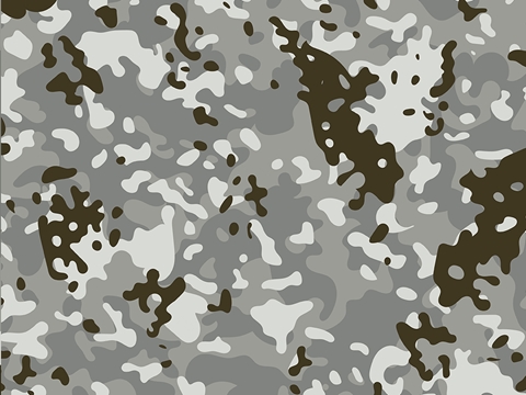 Rwraps™ Gray Camouflage Print Vinyl Wrap Film - Rhino Woodland