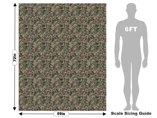 Army EMR Camouflage Vehicle Wrap Scale