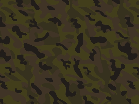 Rwraps™ Green Camouflage Print Vinyl Wrap Film - Night Seaweed
