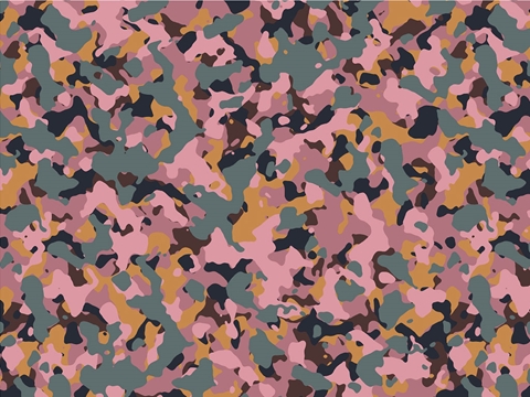 Rwraps™ Pink Camouflage Print Vinyl Wrap Film - Taffy Flecktarn
