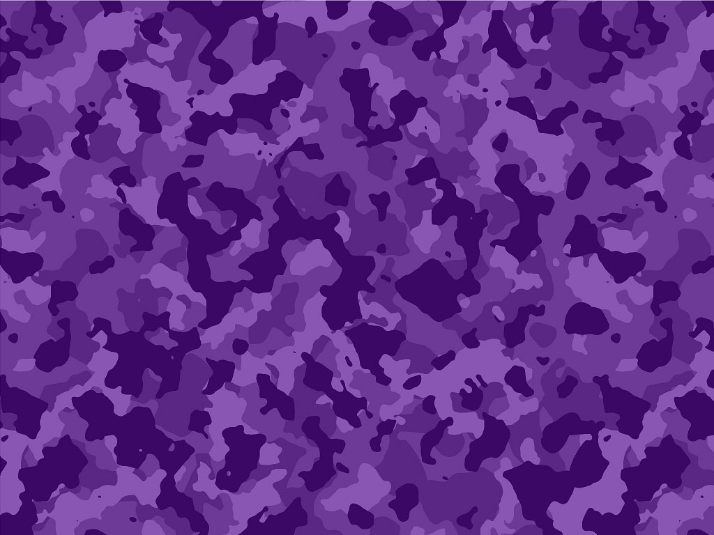 Rwraps™ Purple Camouflage Print Vinyl Wrap Film - Violet Flecktarn