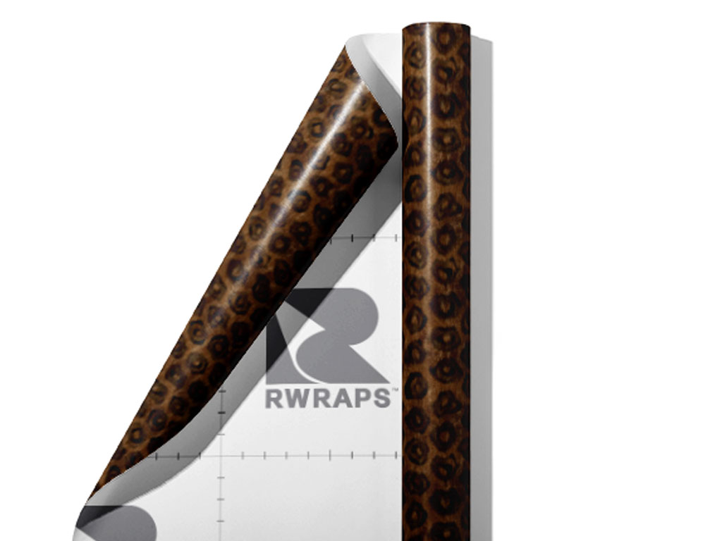 Cyber Black Cheetah Wrap Film Sheets