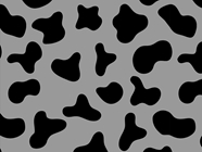 Gray Cow Vinyl Wrap Pattern