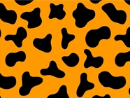 Orange Cow Vinyl Wrap Pattern