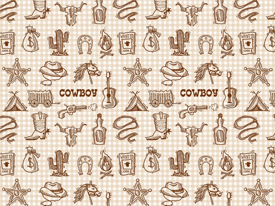 Western Dreams Cowboy Vinyl Wrap Pattern