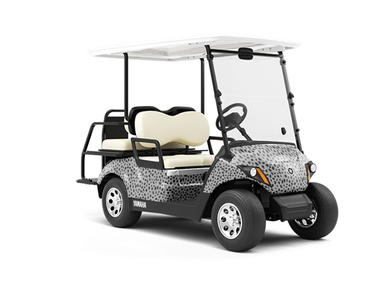 Gray Dalmation Wrapped Golf Cart