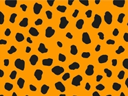 Orange Dalmation Vinyl Wrap Pattern