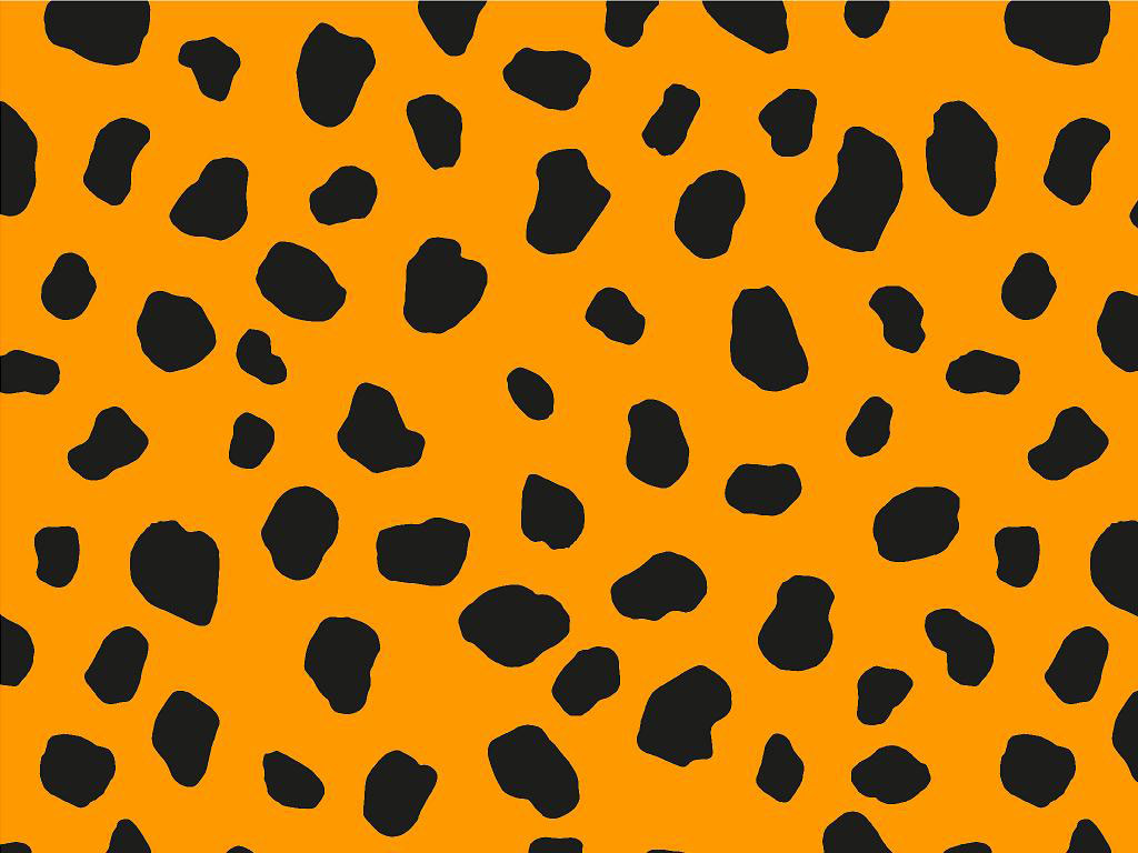 Rwraps™ Dalmation Print Vinyl Wrap Film - Orange