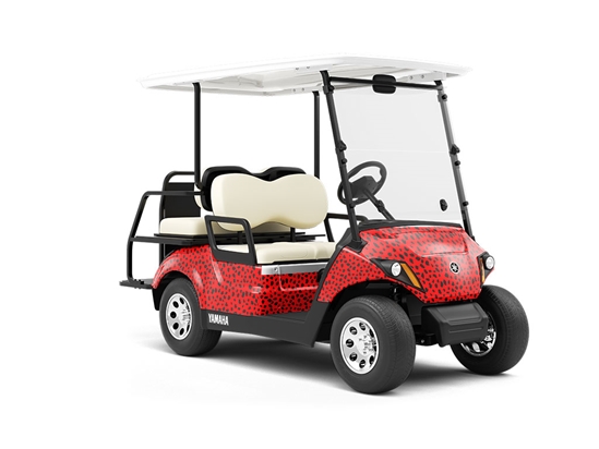 Red Dalmation Wrapped Golf Cart