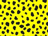 Yellow Dalmation Vinyl Wrap Pattern