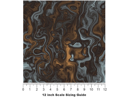 River Oil Epoxy-Resin Vinyl Film Pattern Size 12 inch Scale
