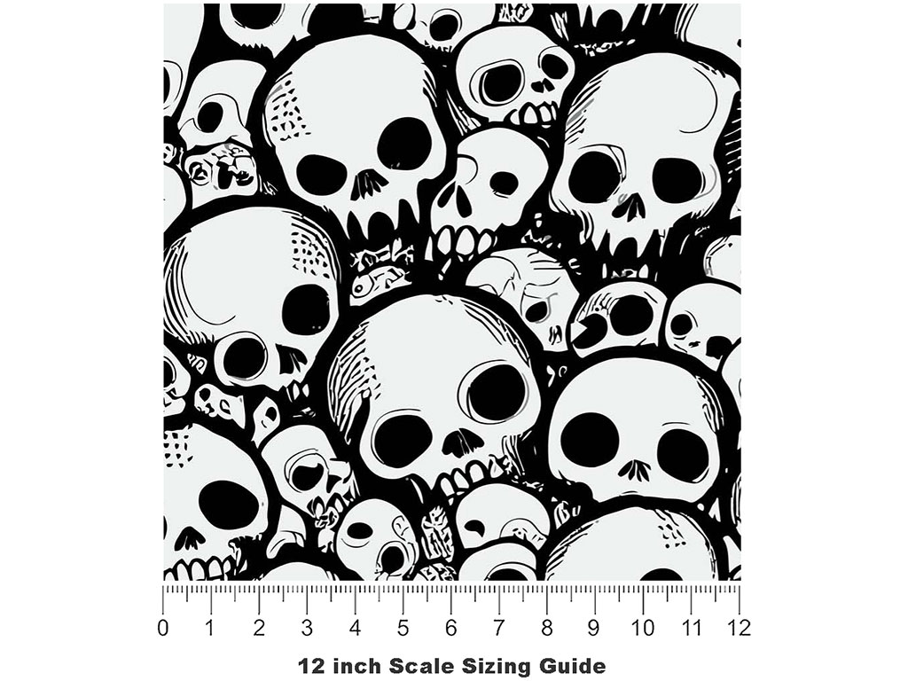 Crushed Catacomb Halloween Vinyl Film Pattern Size 12 inch Scale