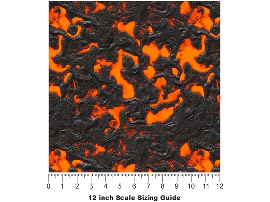 Boiling Heat Lava Vinyl Film Pattern Size 12 inch Scale