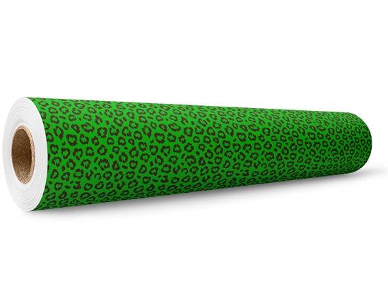 Green Leopard Wrap Film Wholesale Roll