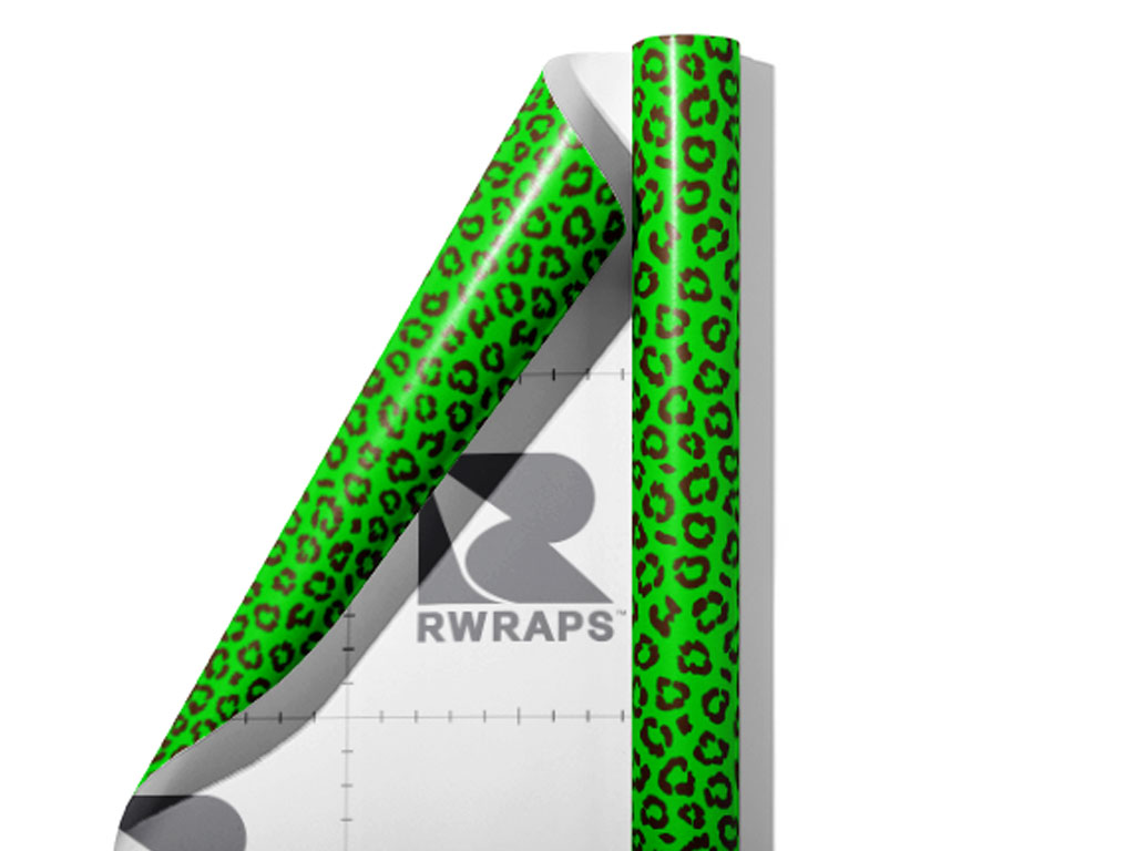 Green Leopard Wrap Film Sheets