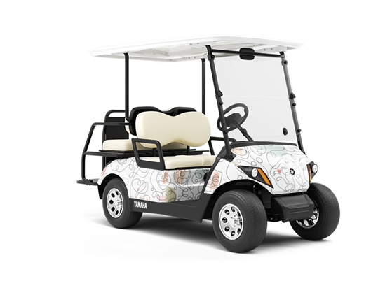 Melpomene and Thalia Movie Wrapped Golf Cart