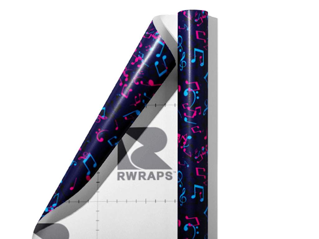 Electric Notes Music Wrap Film Sheets