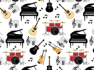 Unplugged Cover Music Vinyl Wrap Pattern