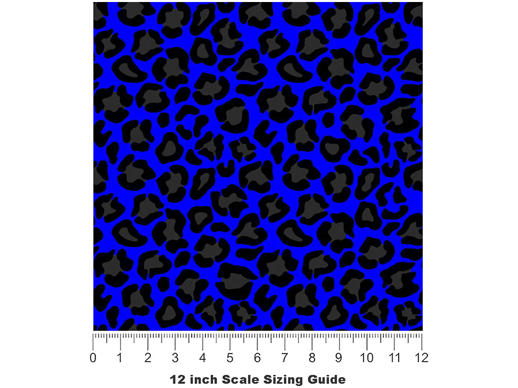 Blue Panther Vinyl Film Pattern Size 12 inch Scale