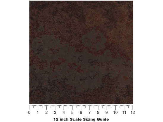 Burned Metal Rust Vinyl Film Pattern Size 12 inch Scale