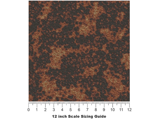 Calcified Ore Rust Vinyl Film Pattern Size 12 inch Scale