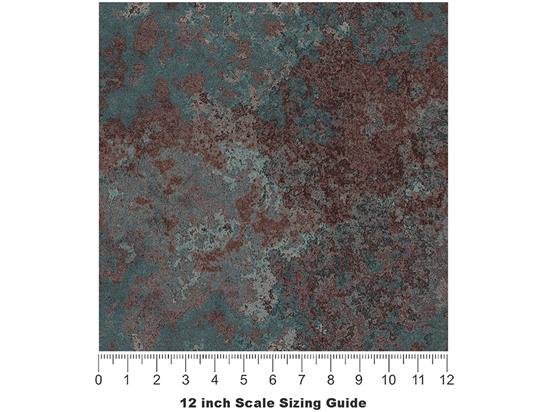 Corroded Sea Rust Vinyl Film Pattern Size 12 inch Scale