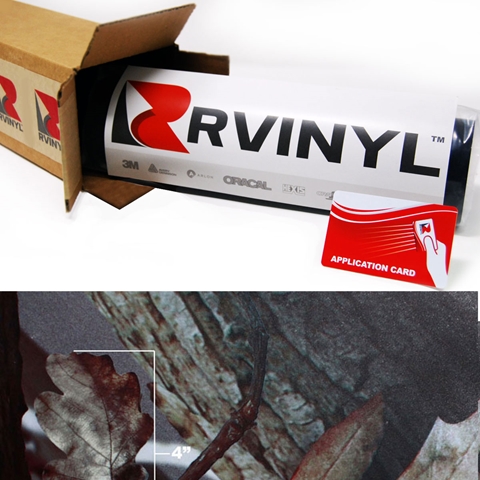 Rwraps™ Camouflage Vinyl Wrap Film - Tree Camouflage (Discontinued)