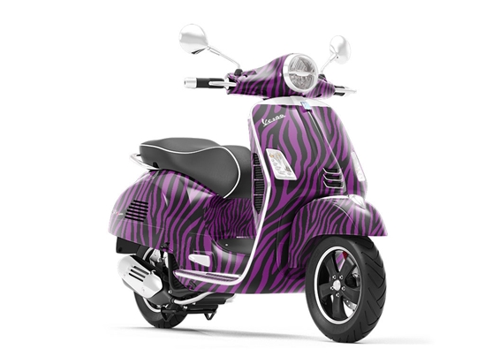 Purple Zebra Vespa Scooter Wrap Film