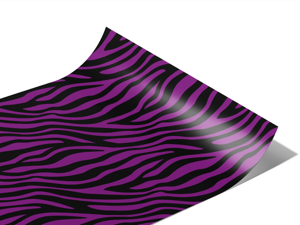 Purple Zebra Vinyl Wraps