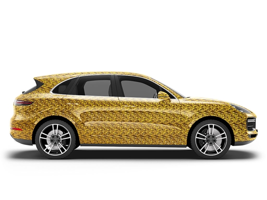 Rwraps 3D Carbon Fiber Gold (Digital) Do-It-Yourself SUV Wraps